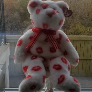 2001 Ty Beanie Buddy Smooch - 14" Bear